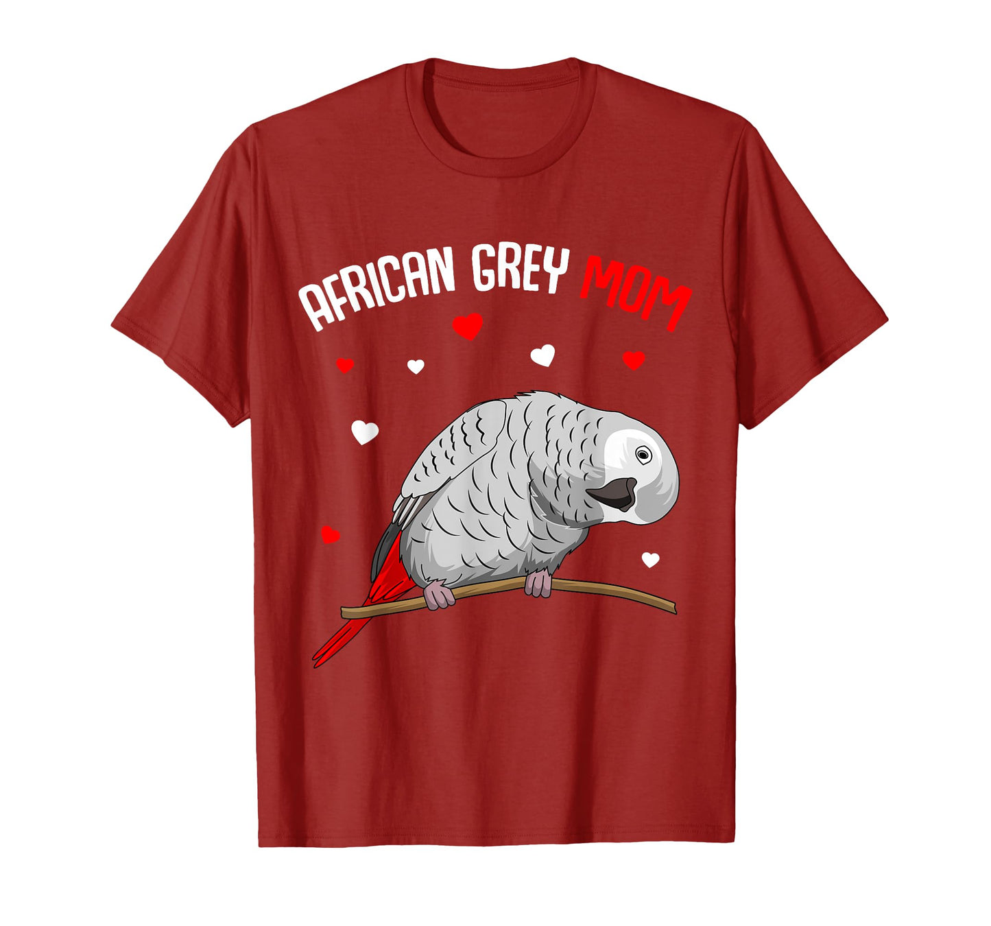 African Grey Parrot Mom Love funny Women T-Shirt