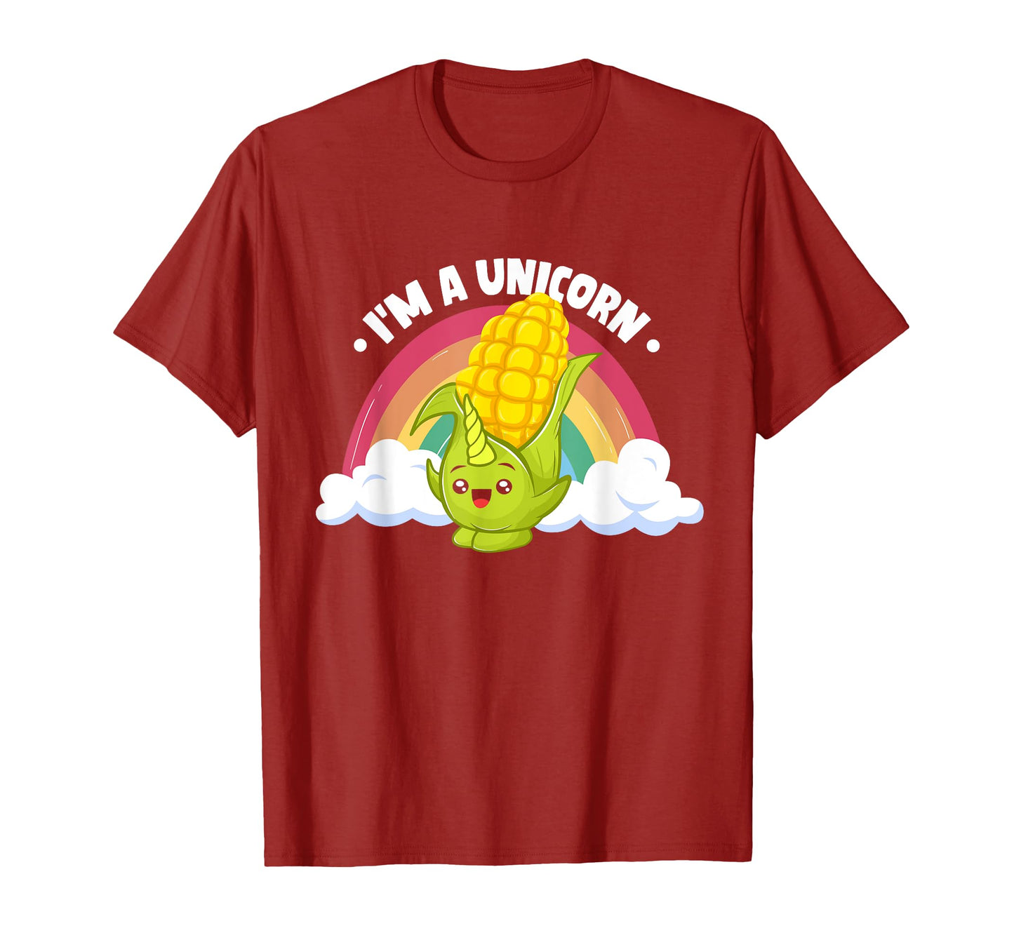 Maize Corn Cob Kids Farming Corn I'm A Unicorn T-Shirt