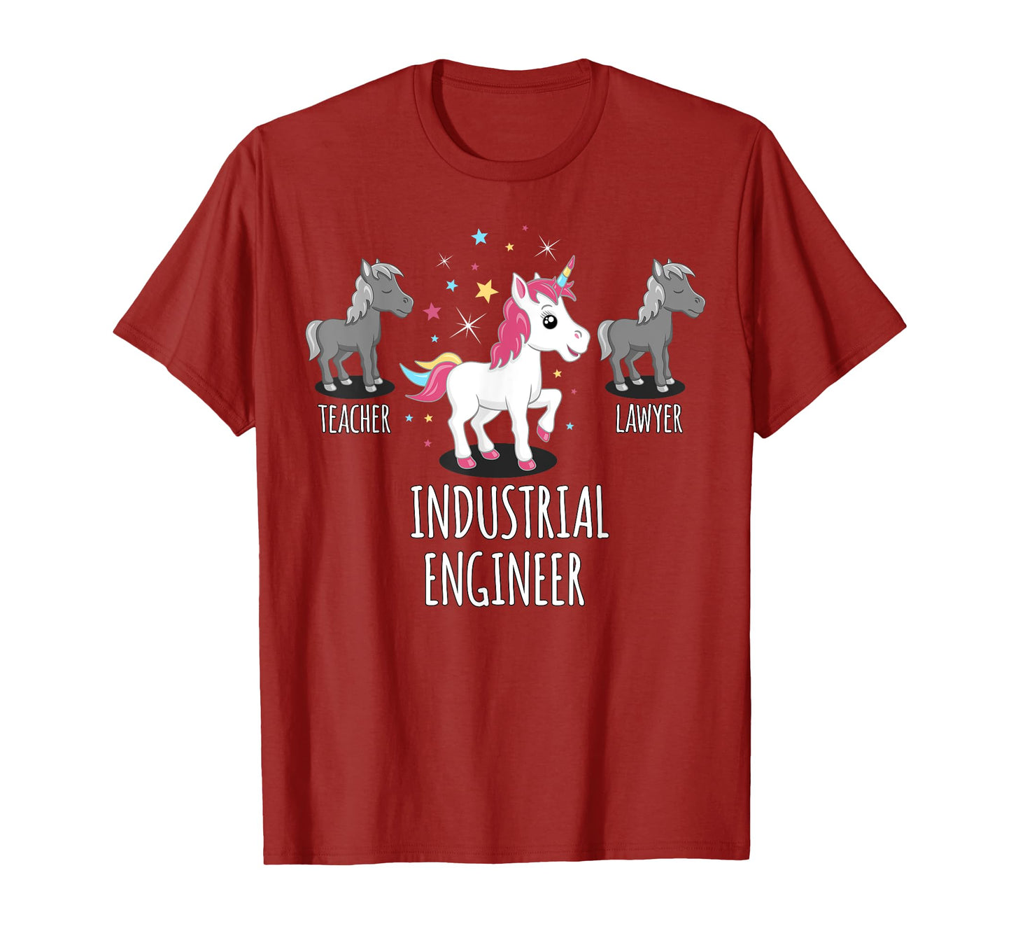 Industrial Engineer Gift Unicorn Profession Gag Shirt T-Shirt