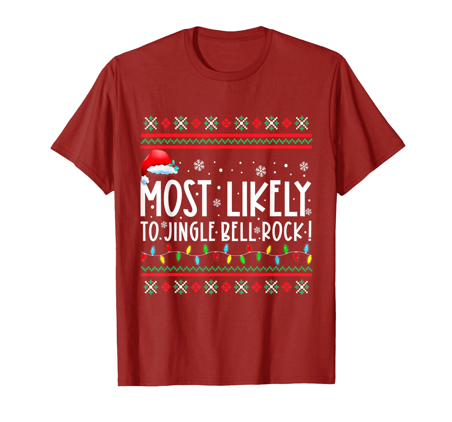 Most Likely To Jingle Bell Rock Family Matching Christmas T-Shirt