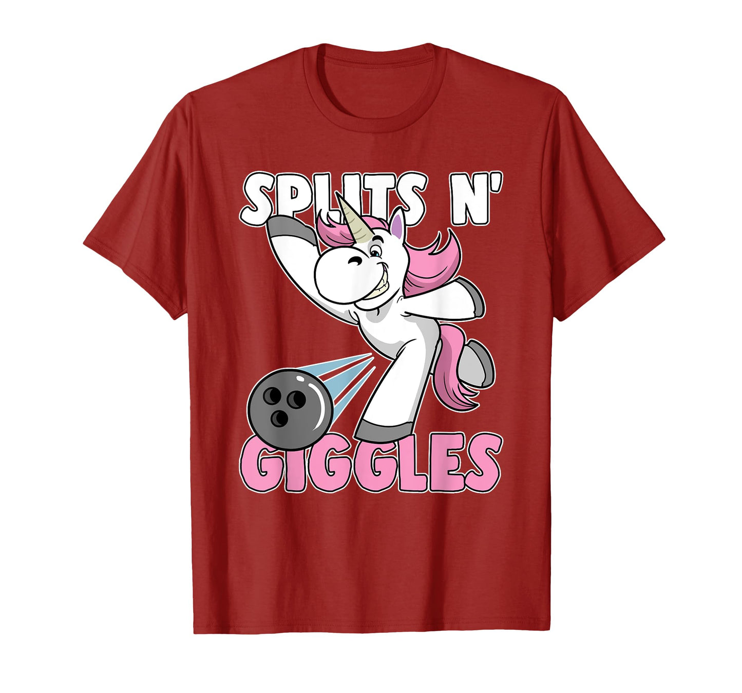 Splits n' Giggles Unicorn Bowling Bowler T-Shirt