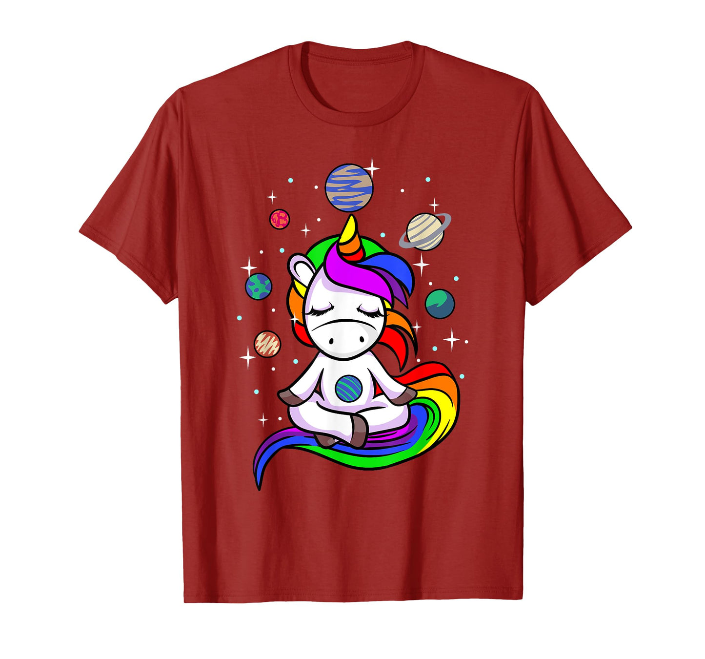 Meditating Unicorn | Buddhist Yoga Meditation Galaxy Space T-Shirt