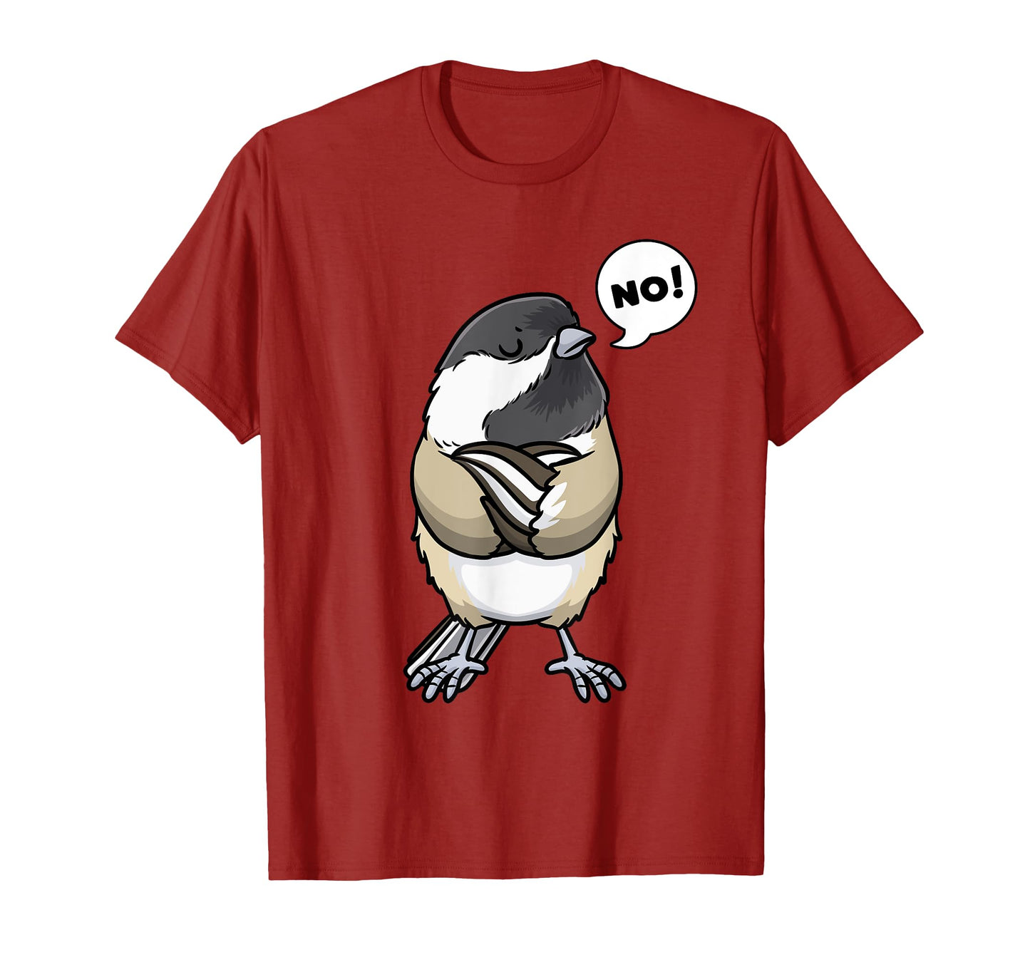Stubborn Black Capped Chickadee Birding Birder Bird Watching T-Shirt