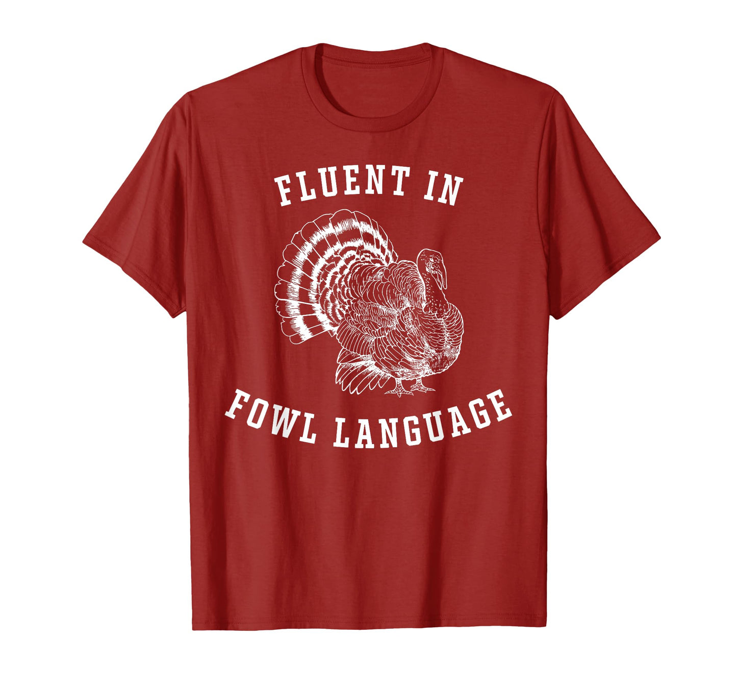 Retro Fluent In Fowl Language Funny Turkey Lovers T-Shirt