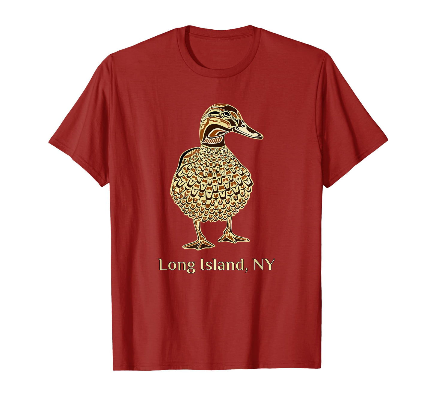 Long Island NY Native American Mallard Duck Birdwatching T-Shirt