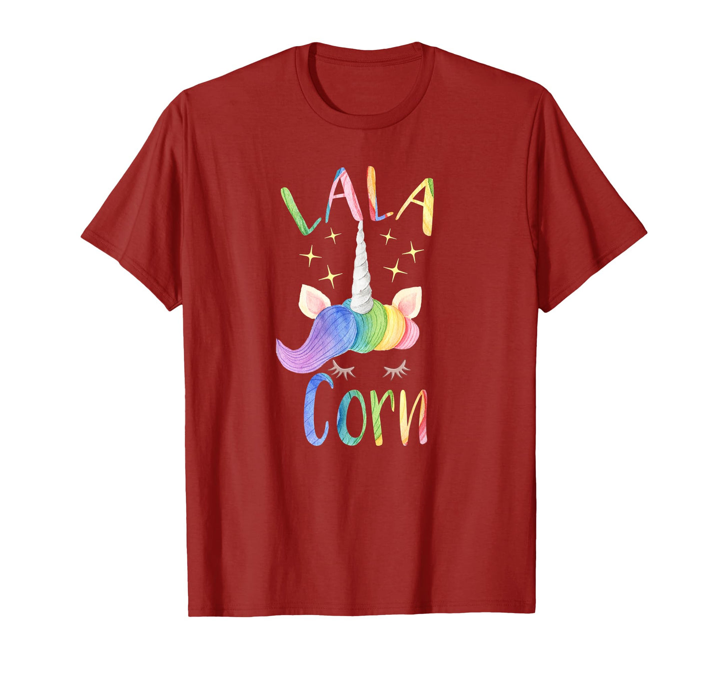 Lala Corn Funny Lala Grandma Unicorn Lover T-Shirt
