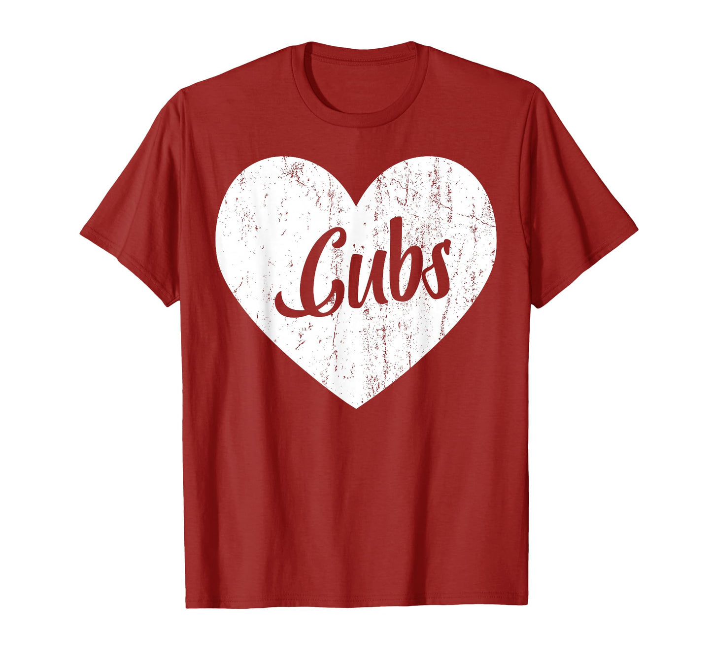 Cubs School Sports Fan Team Spirit Mascot Heart Gift T-Shirt