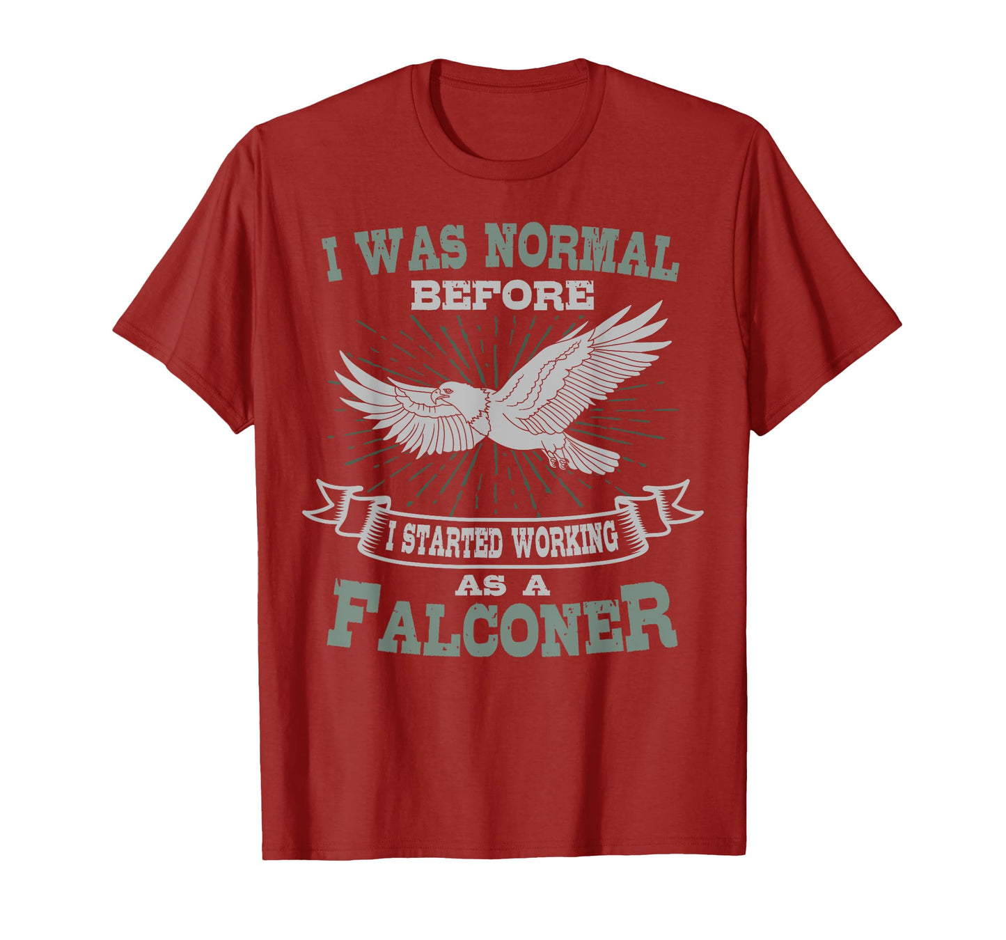 Falconer Falconry Gamehawking Falcon Hawker I Was Normal T-Shirt