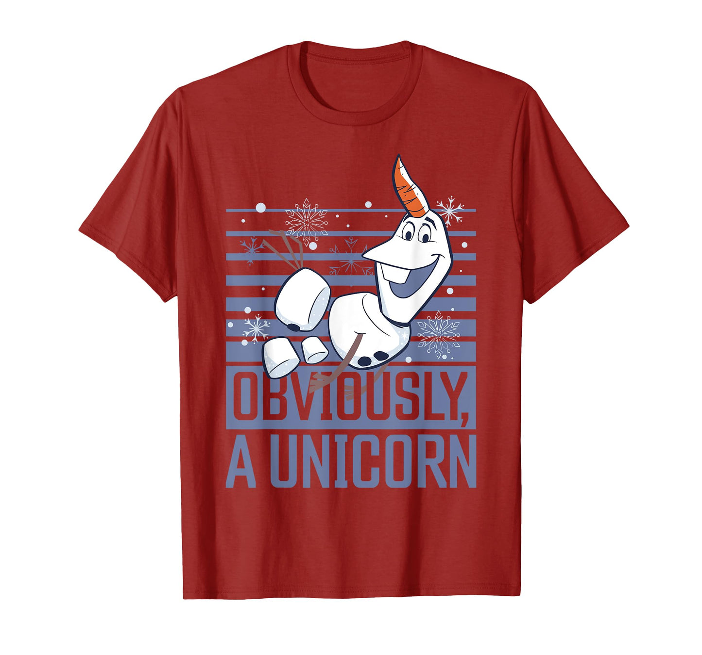 Disney Frozen 2 Olaf Obviously A Unicorn T-Shirt