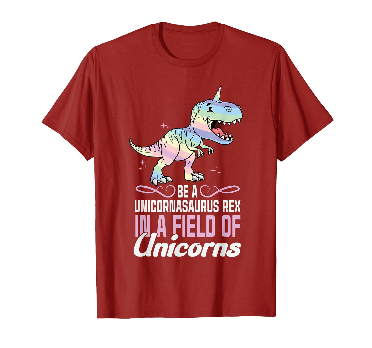 Cute Dinocorn T-shirt Dinosaur Girls Unicorn T-Shirt