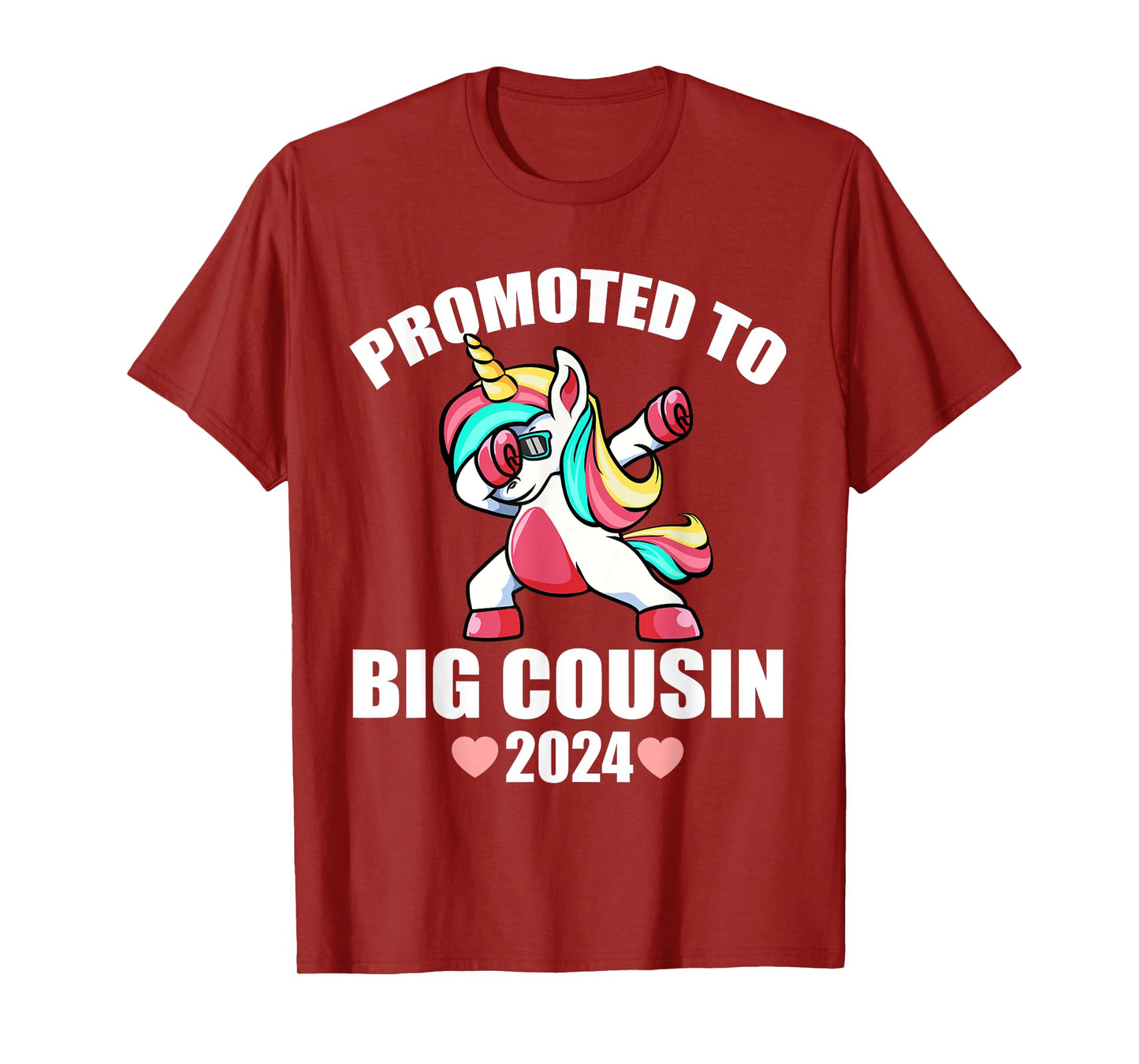 Dabbing Unicorn Shirts For Kids, Promoted To Big Cousin 2024 T-Shirt