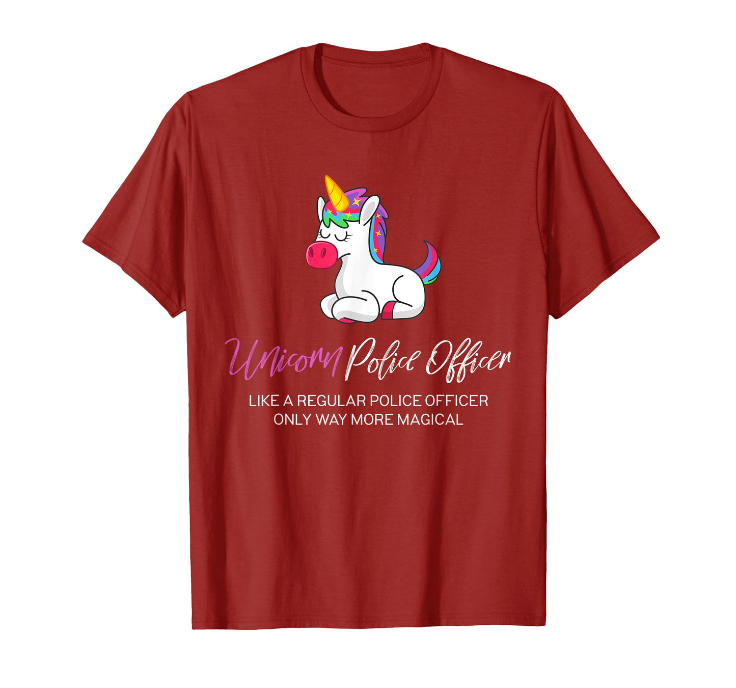 Police Unicorn Shirt, Police Officer Gifts T-Shirt