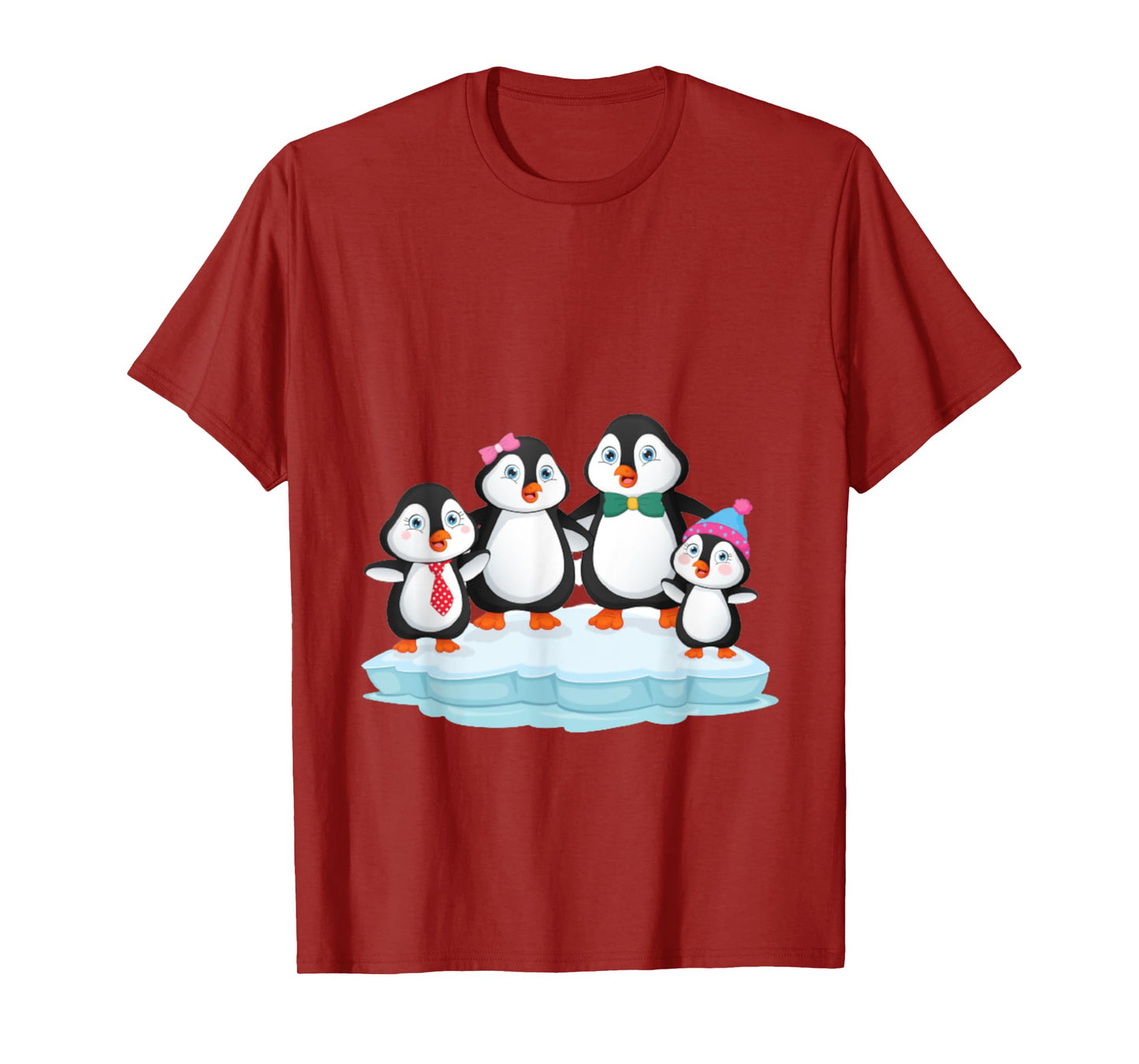 penguin family love gift christmas birthday T-Shirt