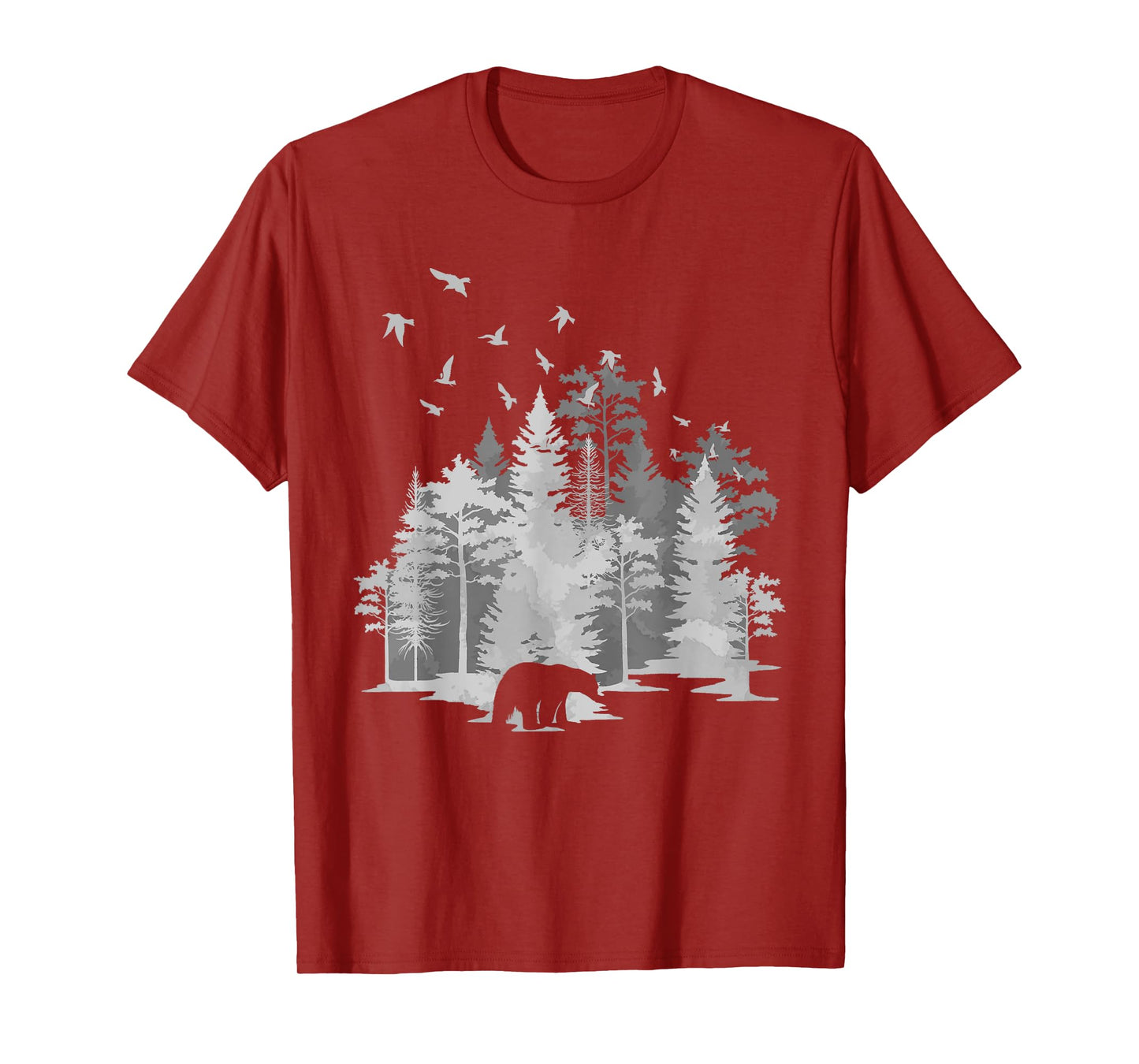 Mountains Birds Outdoors Animal Bear Nature Hiking Forest T-Shirt