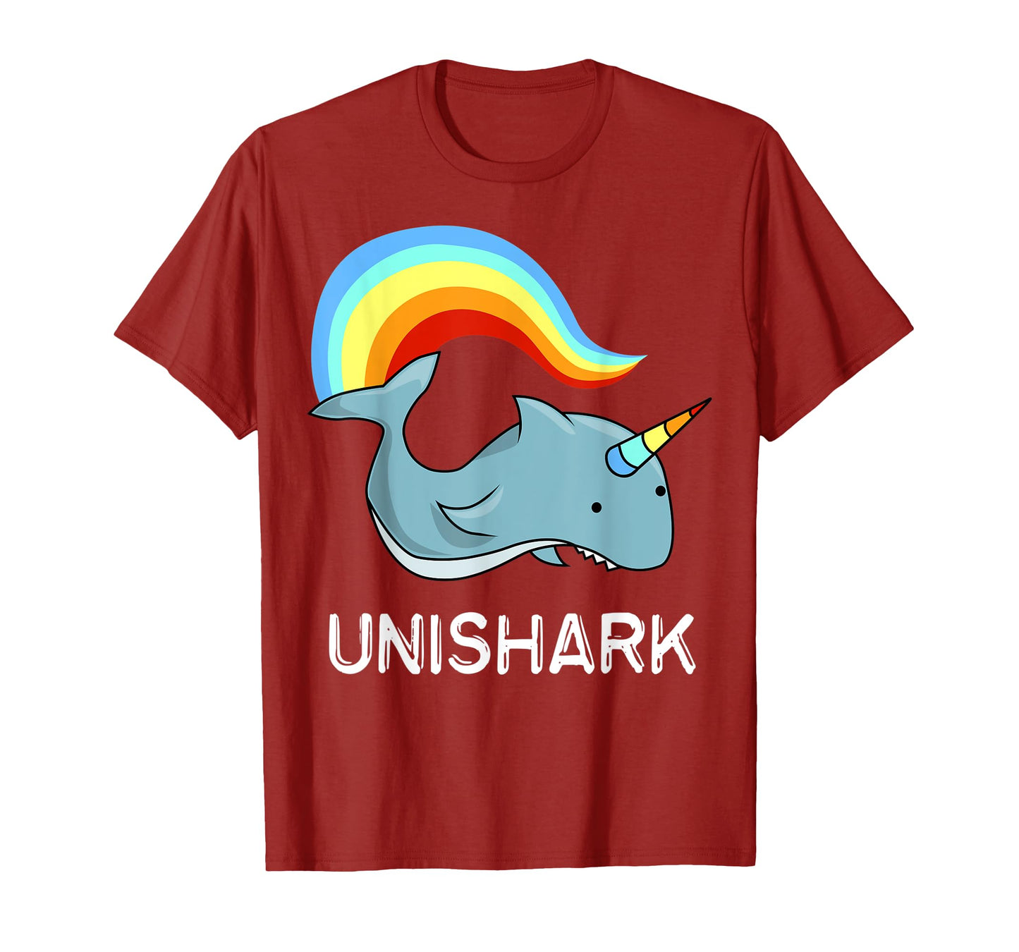 Unishark Unicorn and Shark Flying Awesome Tee Gift T-shirt