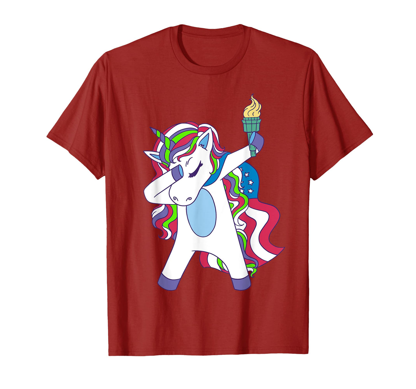 Unicorn Dabbing USA Patriotin Women's Unicorn T-Shirt