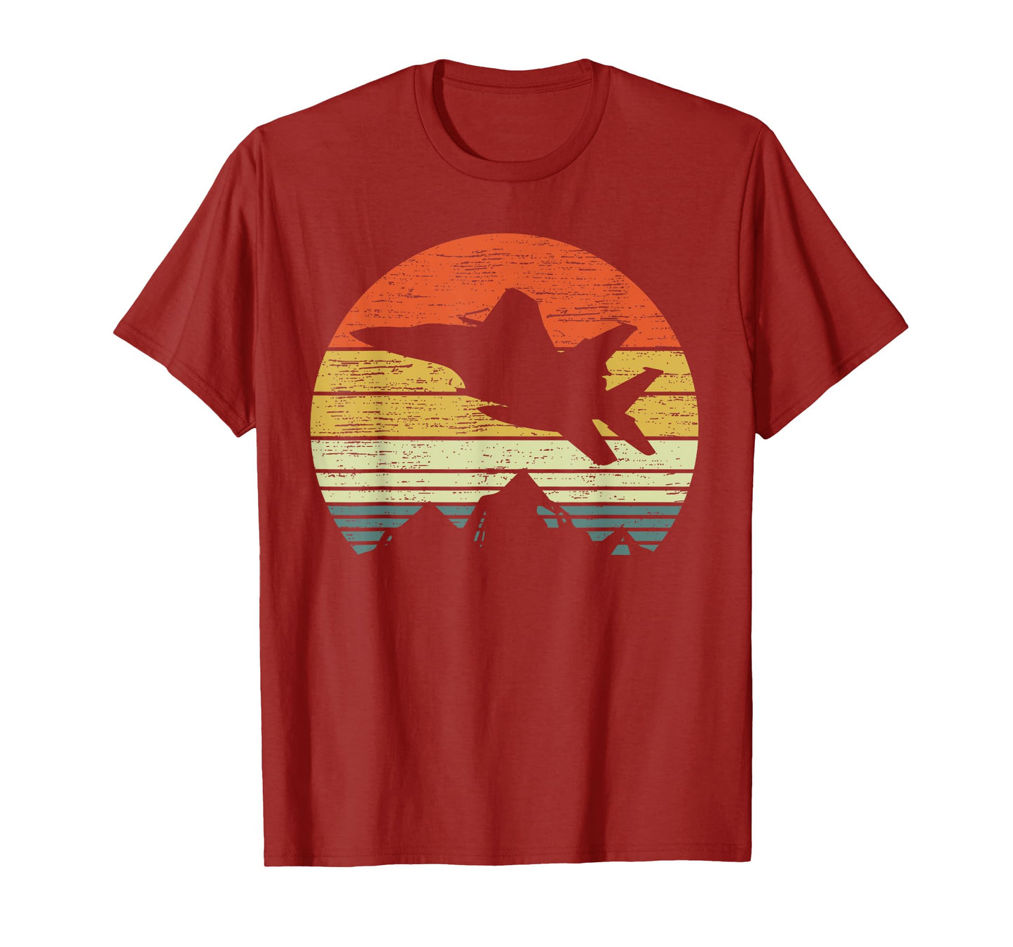 F-15 Eagle Military Jet Vintage Sunset Veteran Pilot Gift T-Shirt