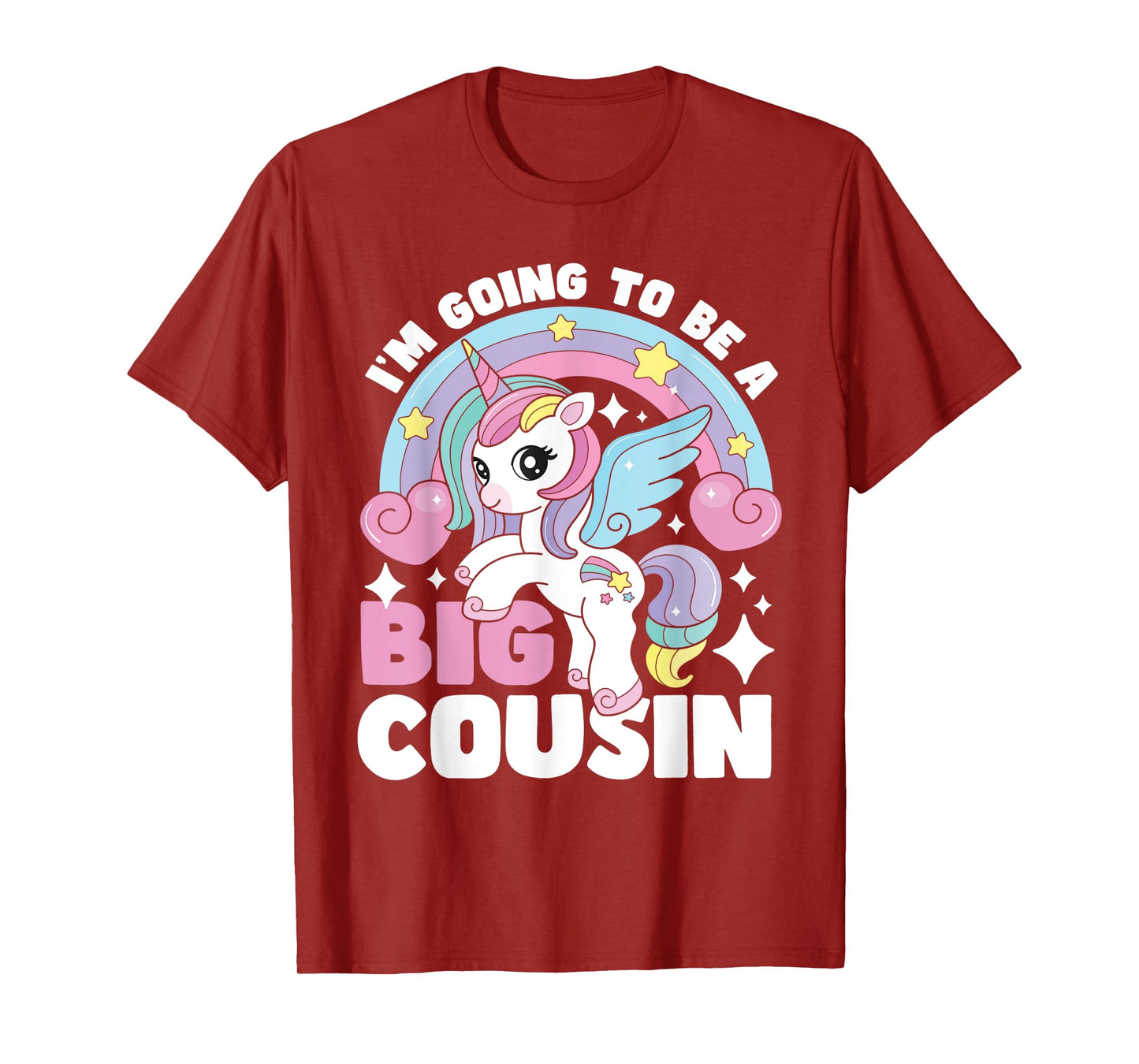 I'm Going To Be A Big Cousin - Unicorn Gender Reveal Family T-Shirt