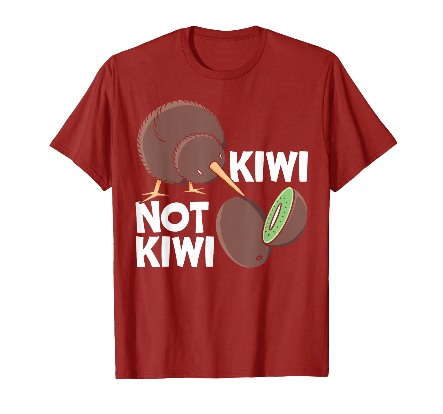 Kiwi Not Kiwi Animal Pun New Zealand Kiwi Bird T-Shirt