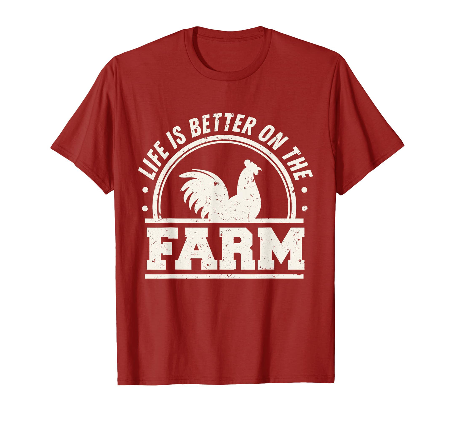 Life Is Better On The Farm Chicken T-Shirt