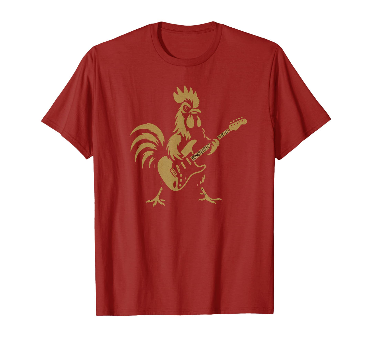 Rock Out Highland Rooster / Chicken Cool Band Music Lovers T-Shirt