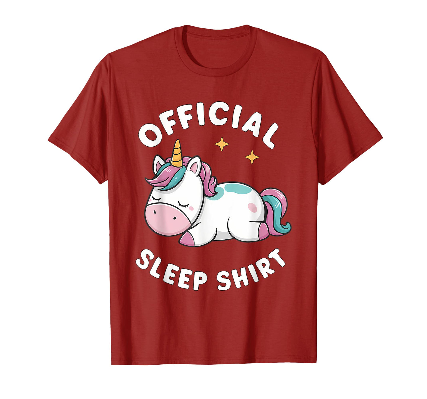 Official Sleep Shirt Unicorn Pajamas Nightgown T-Shirt