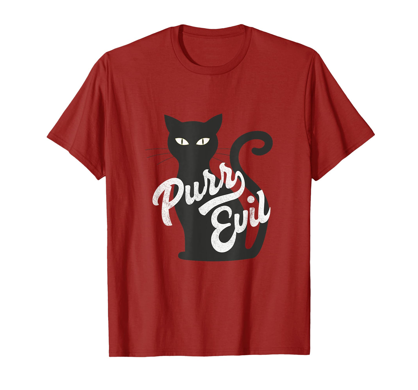 PURR Evil Cat T Shirt Halloween Cat Shirt T-Shirt for Men Women Kids