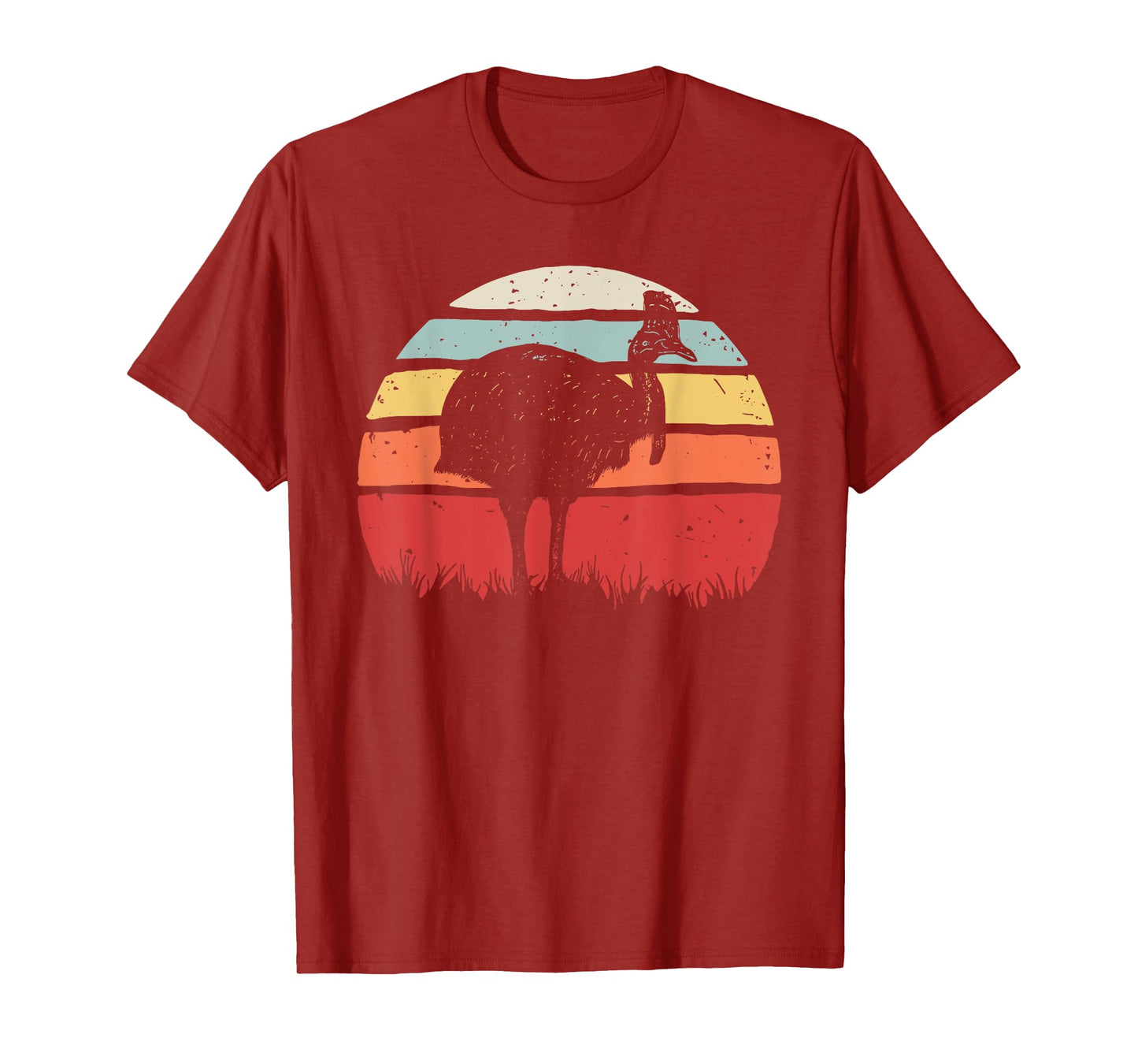 Vintage Retro Cassowary Bird T-Shirt