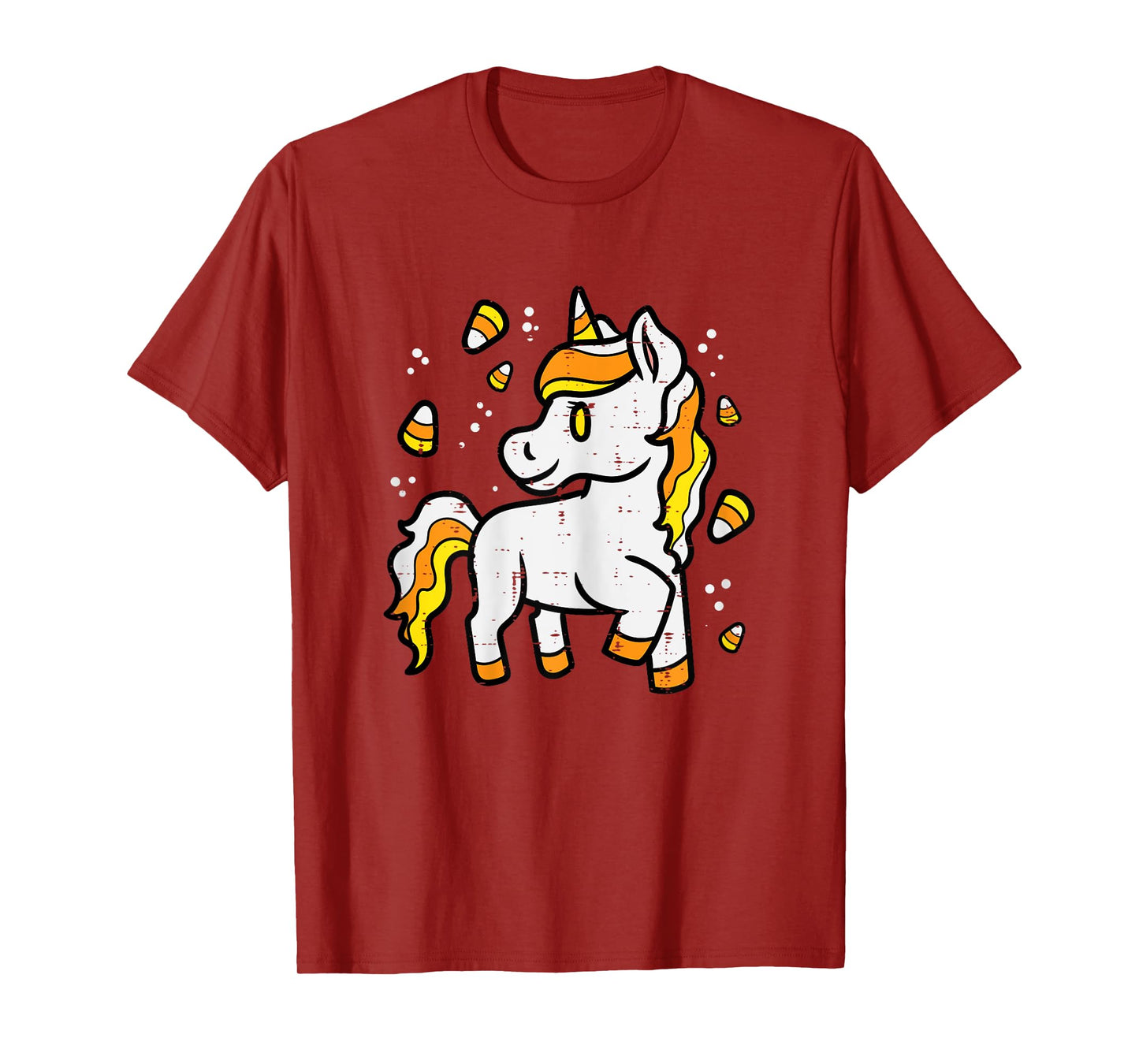 Halloween Unicorn Candy Corn Costume Girls Kid Toddler Women T-Shirt