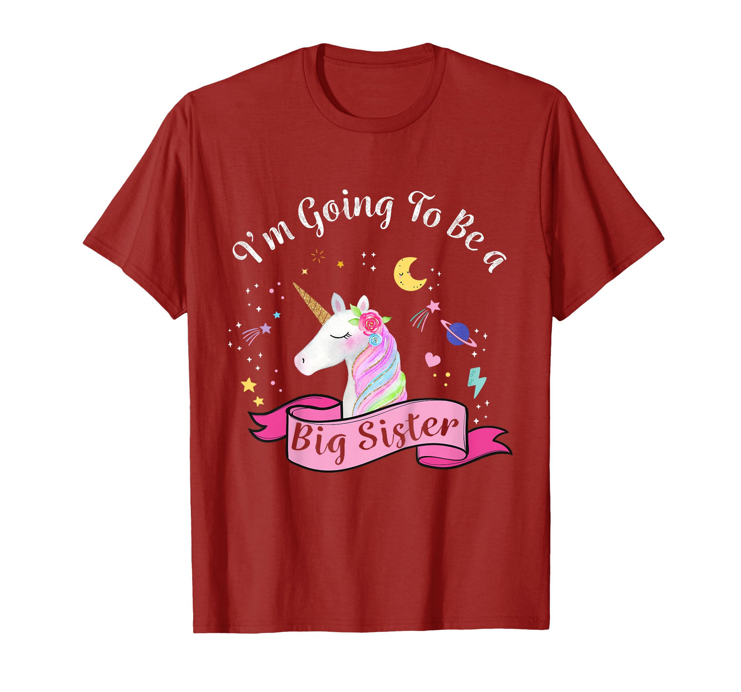 Big Sister Unicorn Shirt I'm Going to be a Big Sister T-Shirt