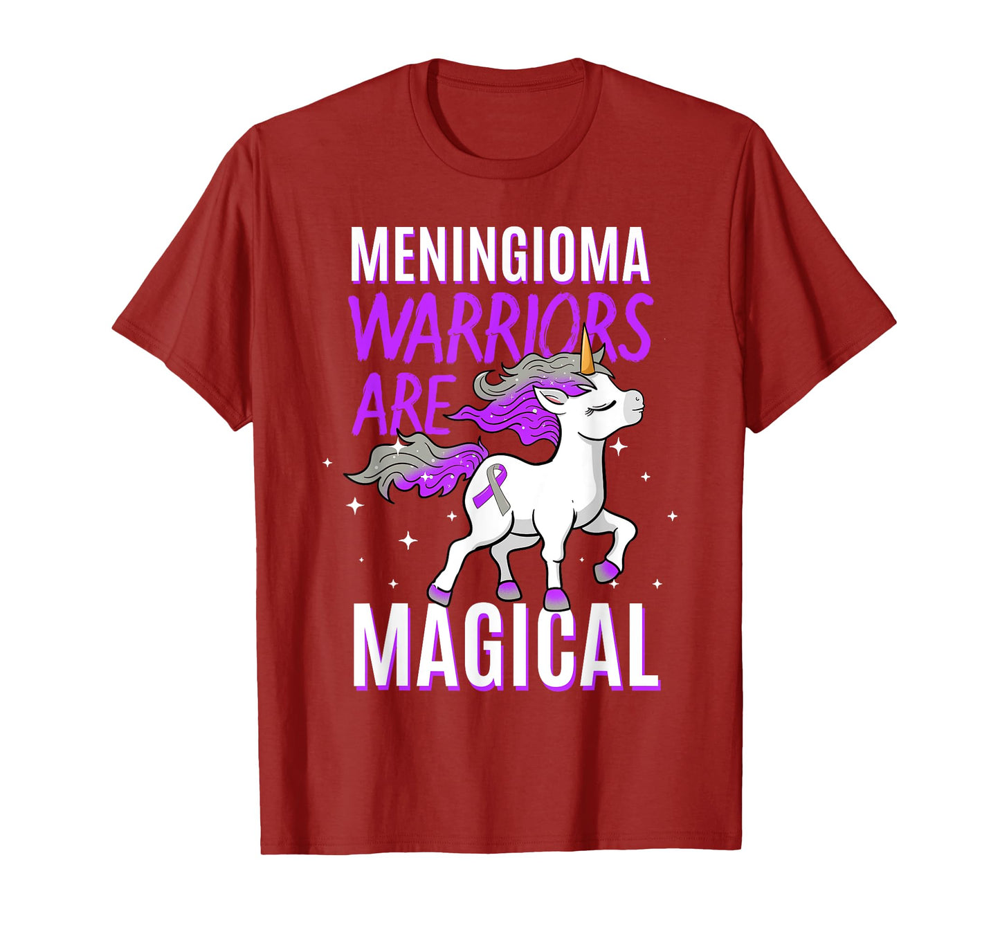 Warriors Are Magical Meningioma Brain Tumor Cancer Awareness T-Shirt