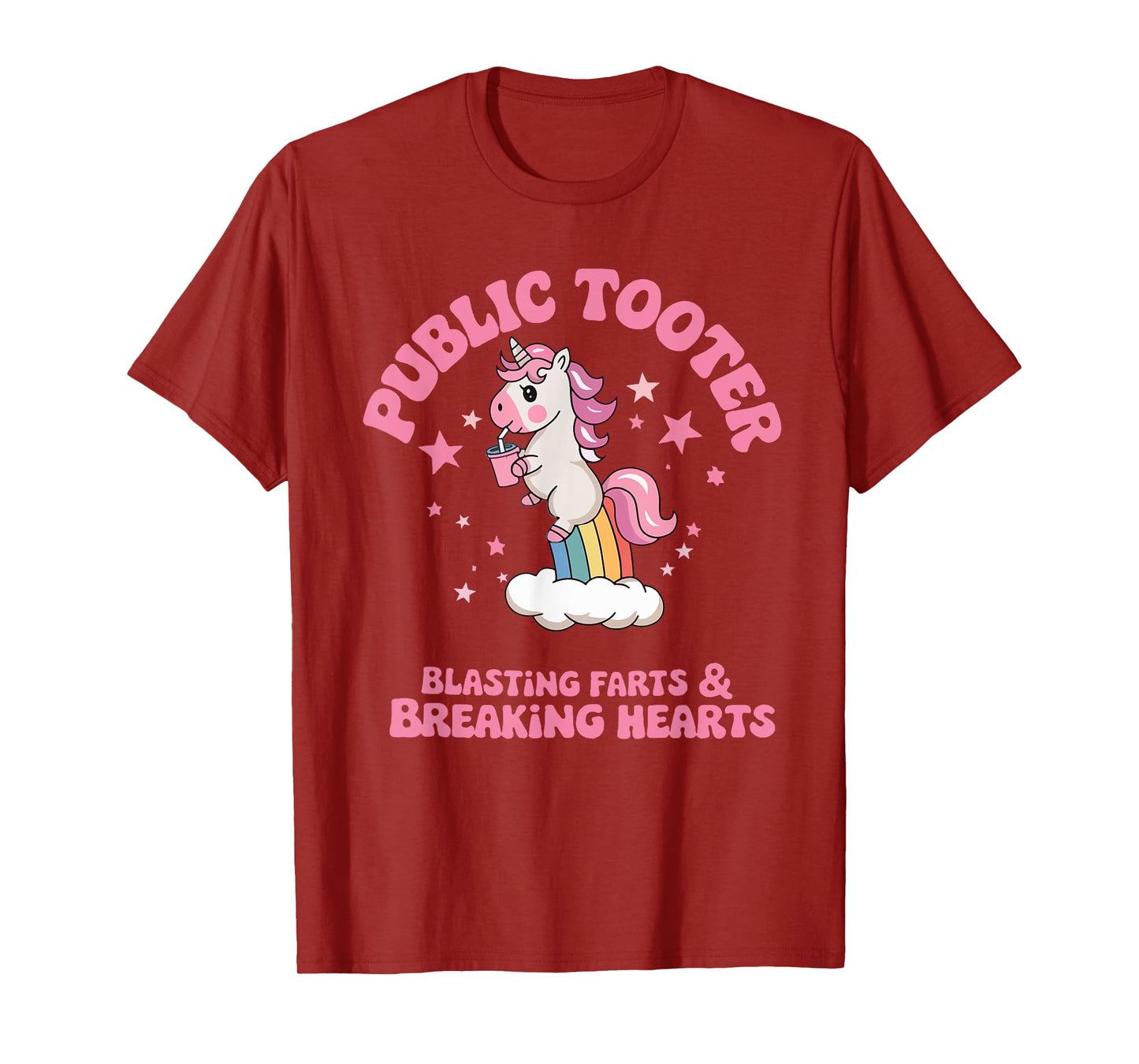 Public Tooter Embarrassing Unicorn Funny Inappropriate Meme T-Shirt