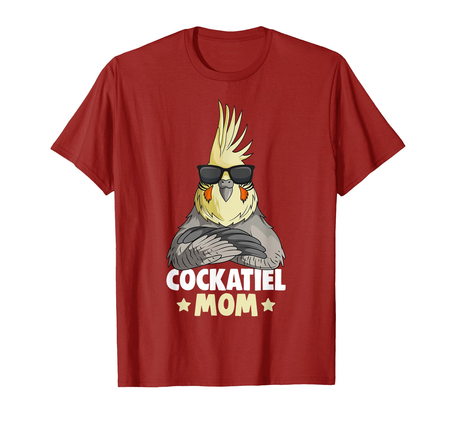 Cute Bird Lover Apparel & Gift Ideas Cockatiel Mom Women's T-Shirt Black Small Modern T-Shirt