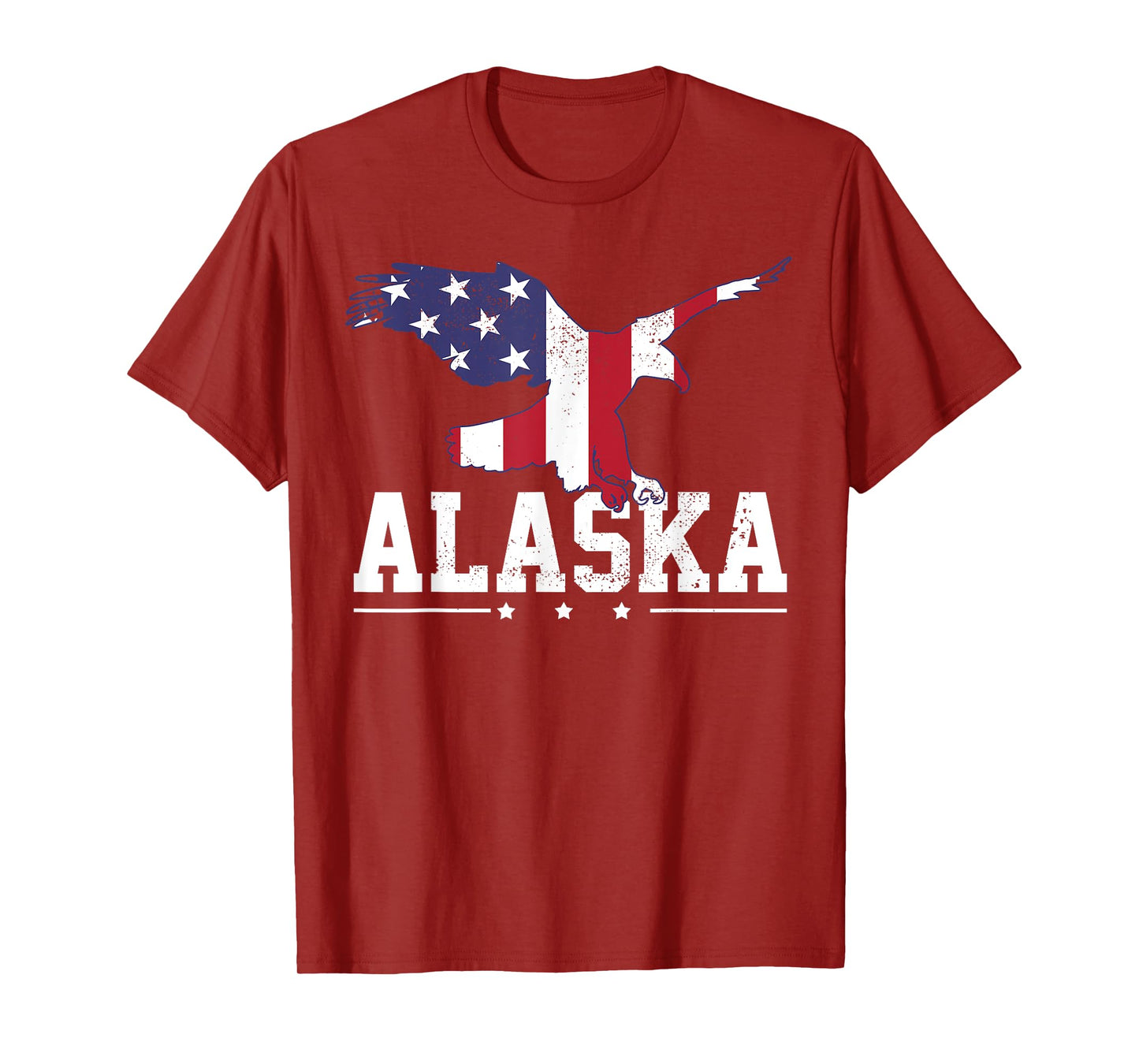 Alaska USA Flag Vintage Eagle 4th Of July American Gift T-Shirt