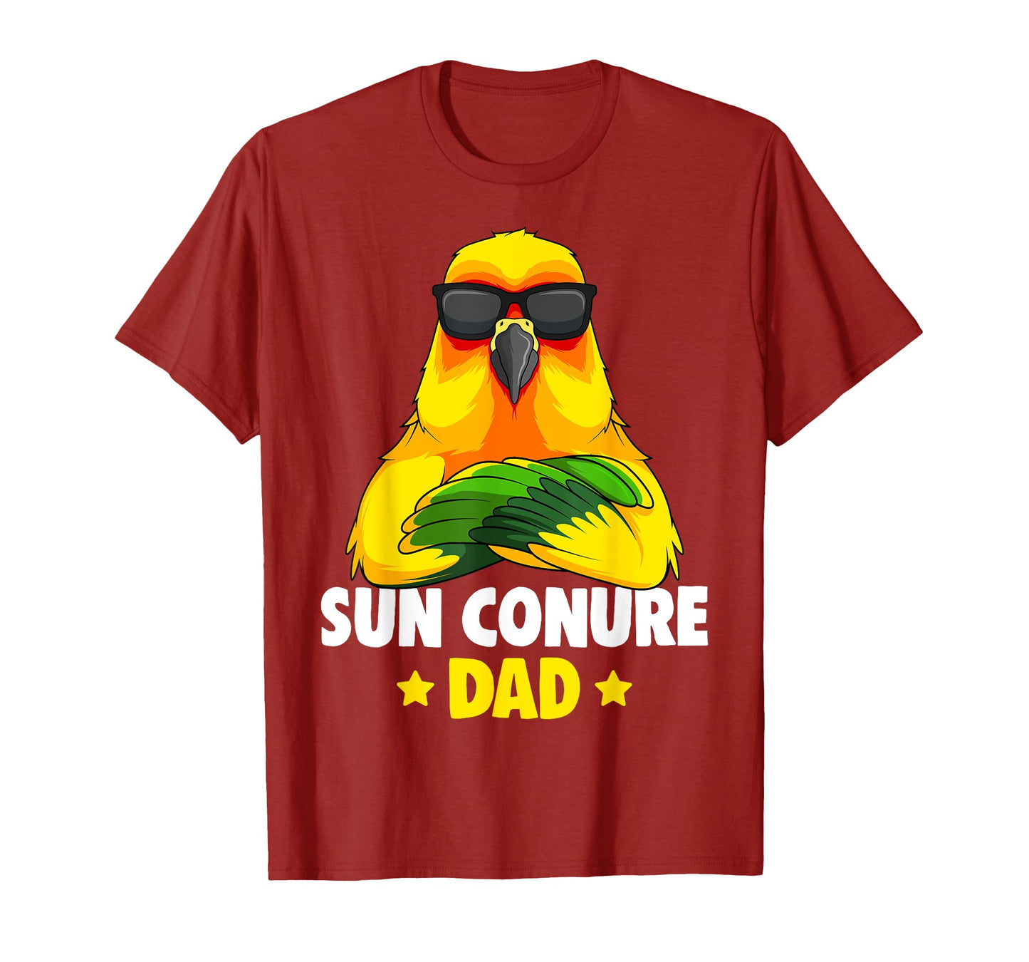 Sun Conure Dad Parrot Bird T-Shirt