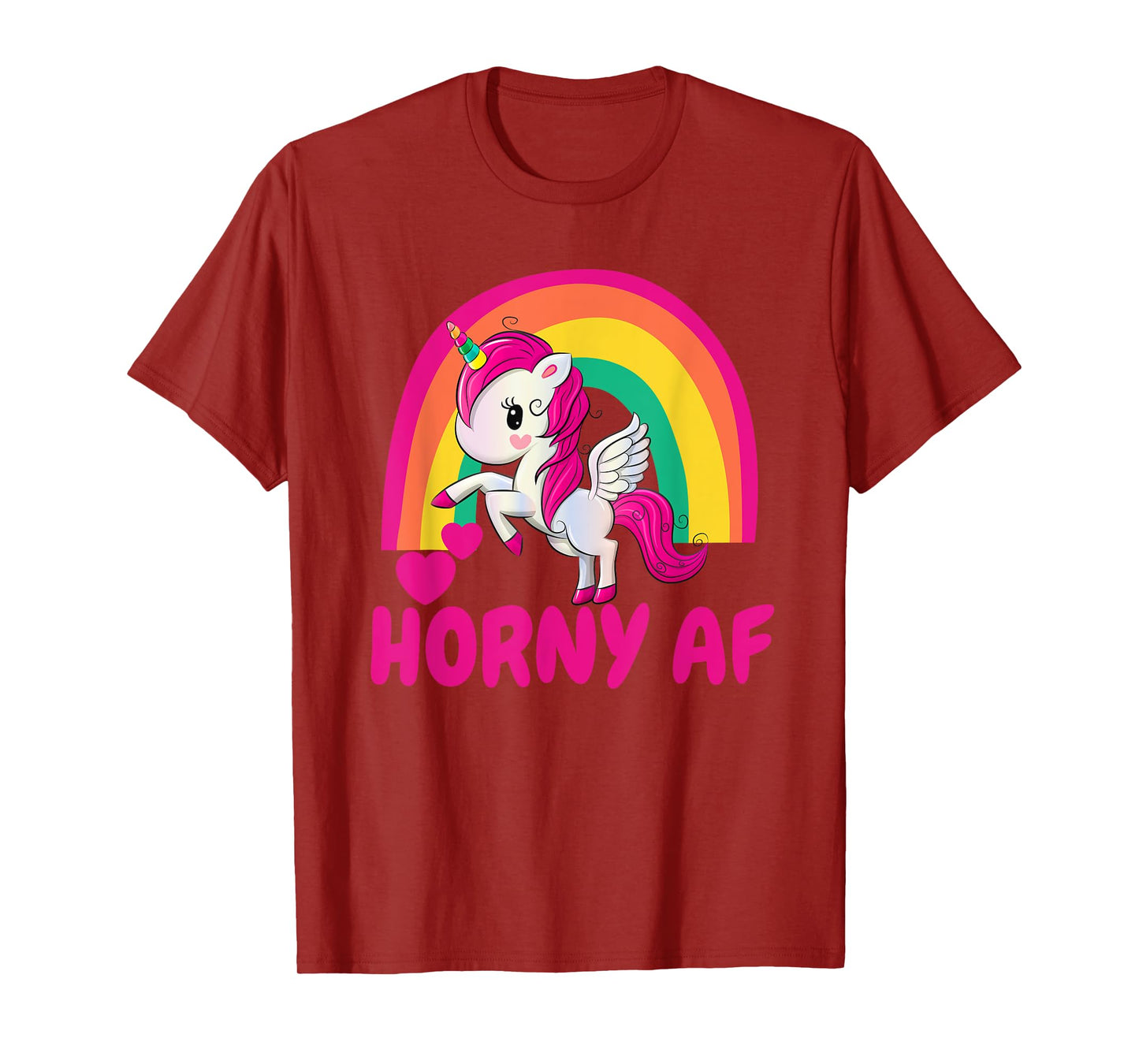 Horny AF Pink Unicorn T-Shirt