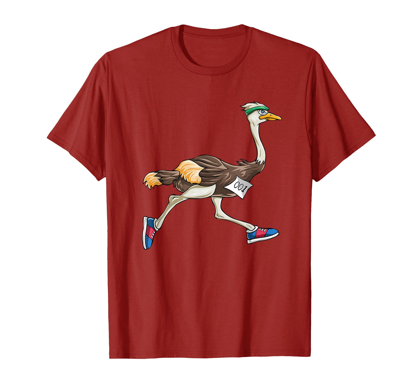 Ostrich Bird Running Marathon T Shirt Gift Women Men Kids T-Shirt