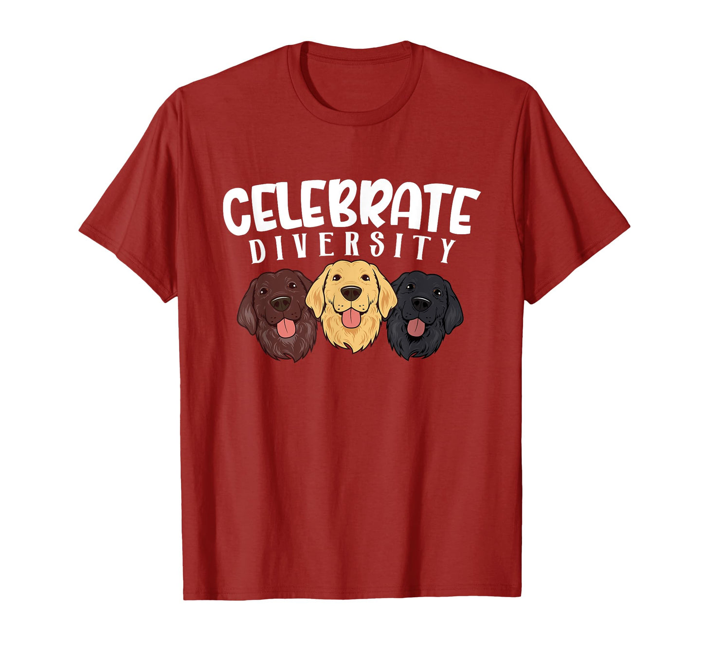 Celebrate Diversity Dog Funny Labrador Retriever Lover Gifts T-Shirt for Men Women Kids