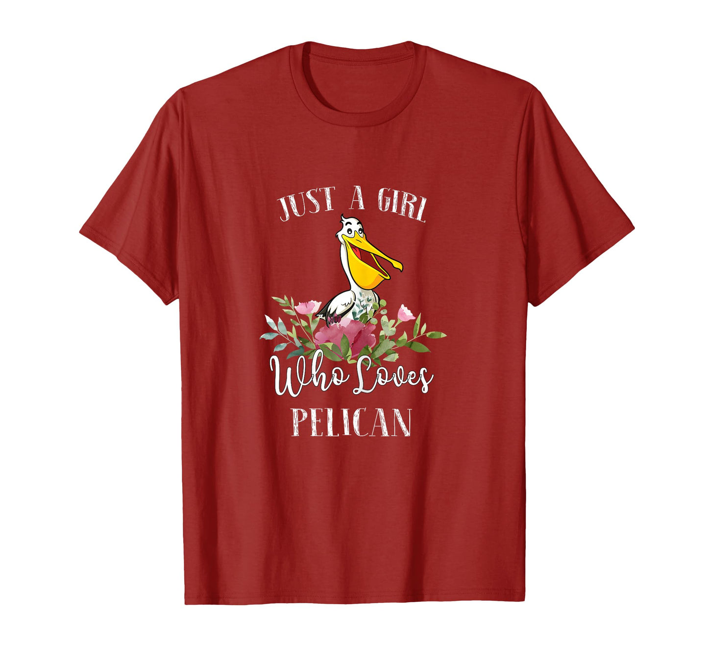 Womens Pelican Lover Gift - Just a Girl Who Loves Pelican T-Shirt
