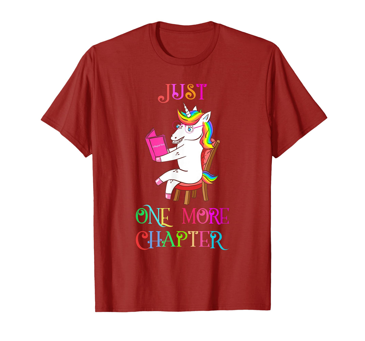 Unicorn Librarian Book Collector Gift Just One More Chapter T-Shirt