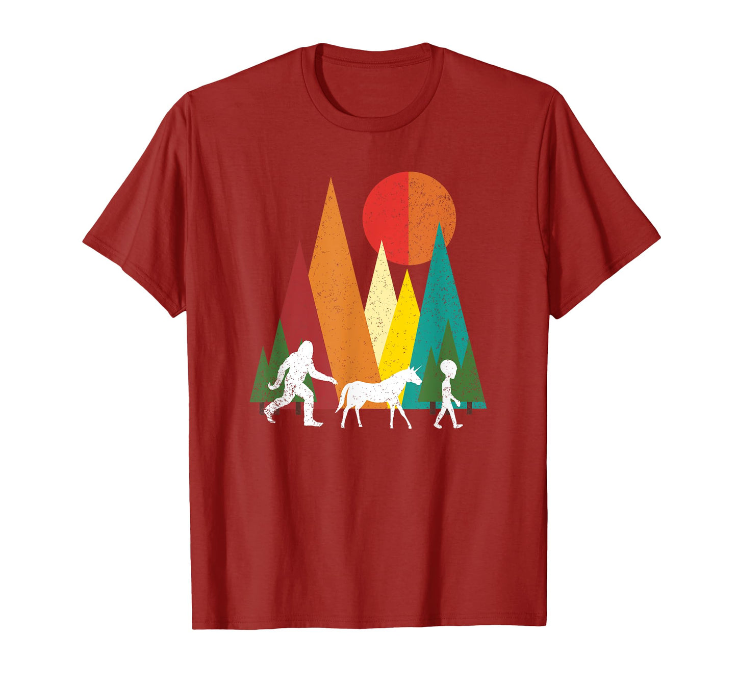 Bigfoot alien unicorn alien fantasy gift idea T-Shirt