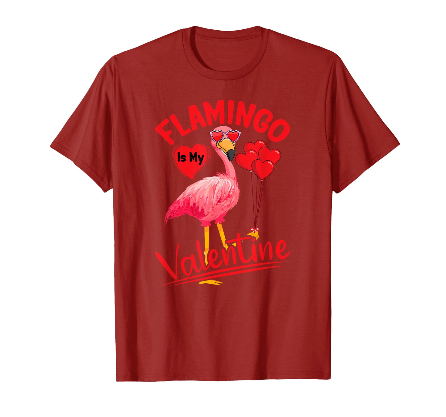Flamingo Is My Valentine Flamingo Lover Valentine's Day T-Shirt