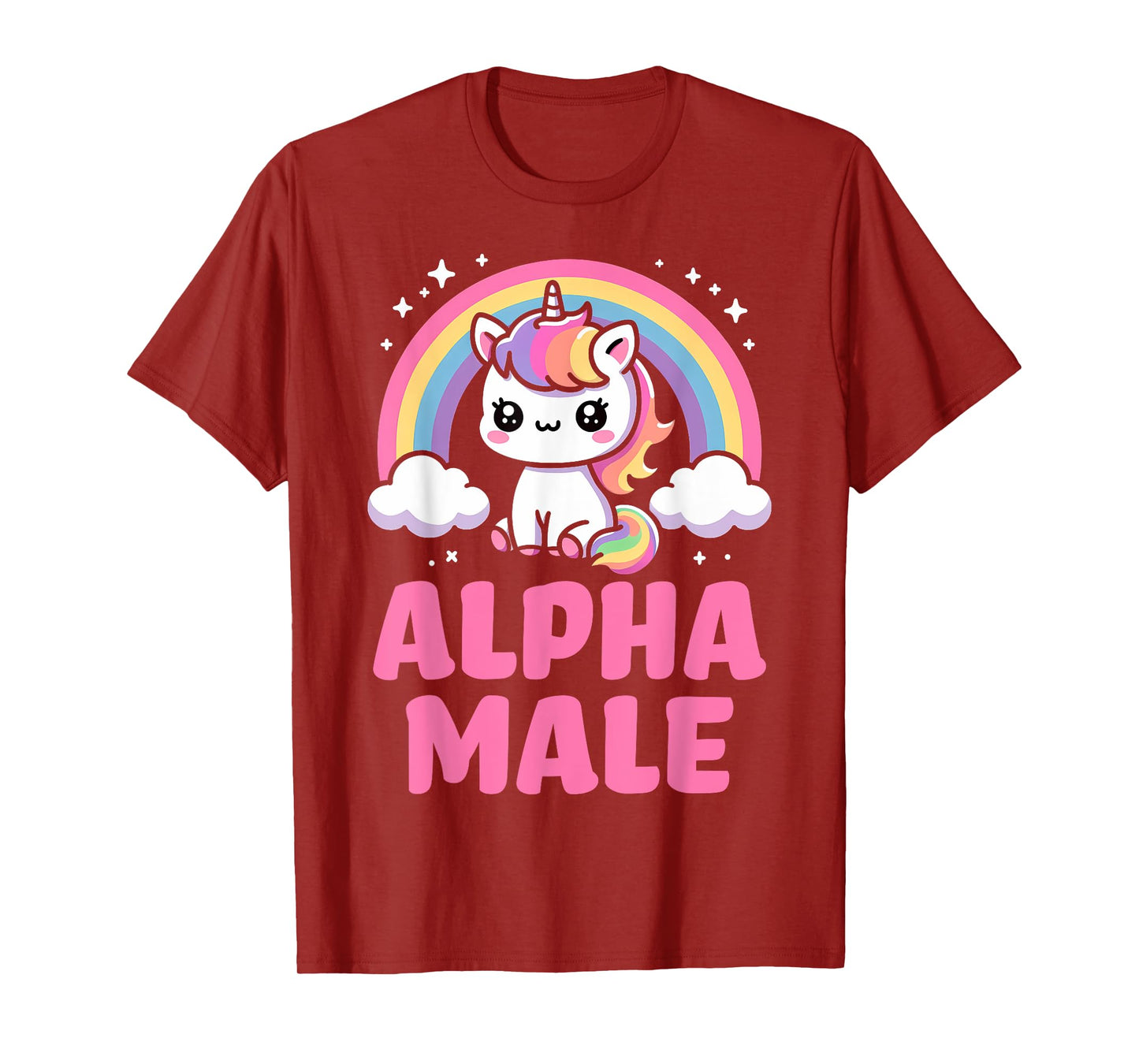 Alpha Male Unicorn Boys Ironic Cute Funny Sarcastic Humor T-Shirt