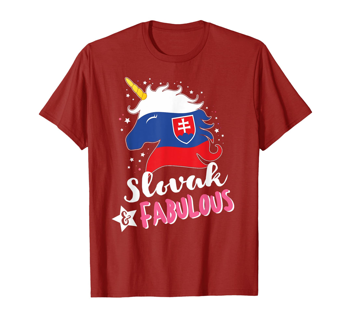 Slovak Unicorn Slovakia Flag T-Shirt
