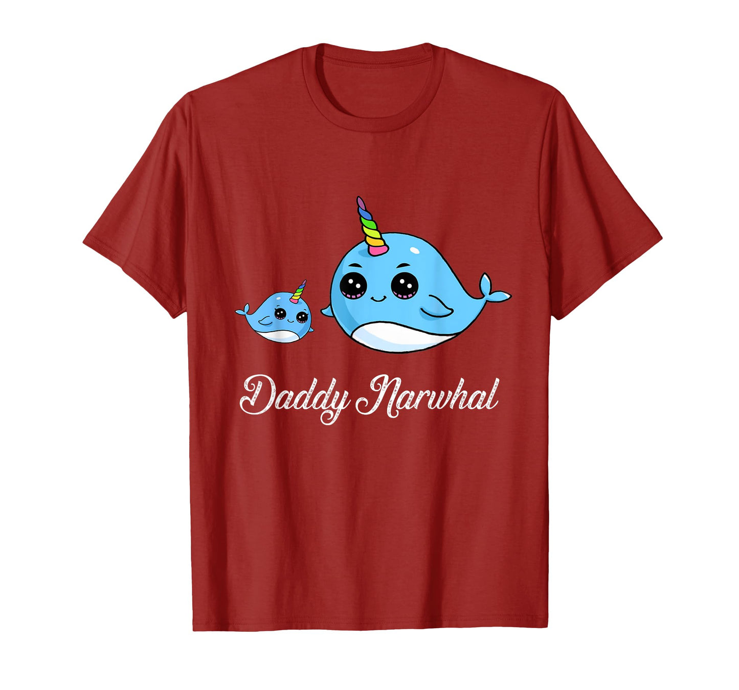 Daddy Narwhal Shirt Cute Narwhal Gift for Fathers T-Shirt