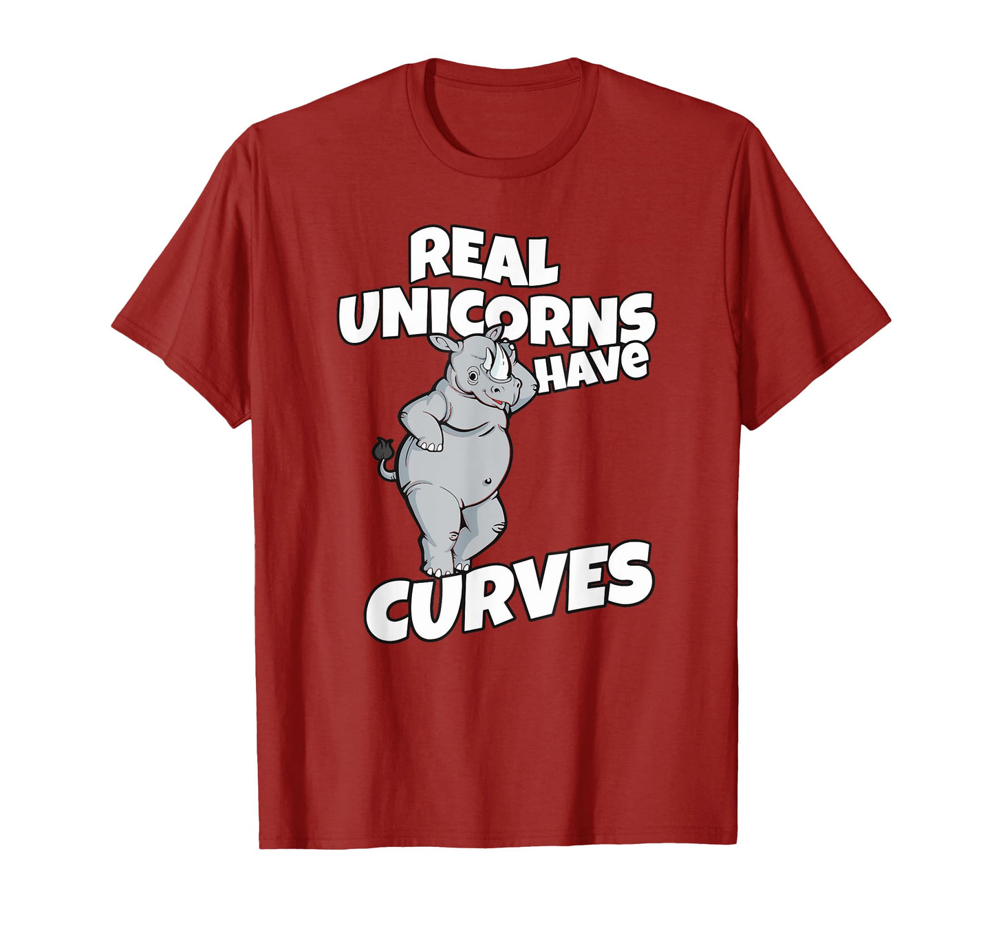 real unicorns have curves rhino gift T-Shirt