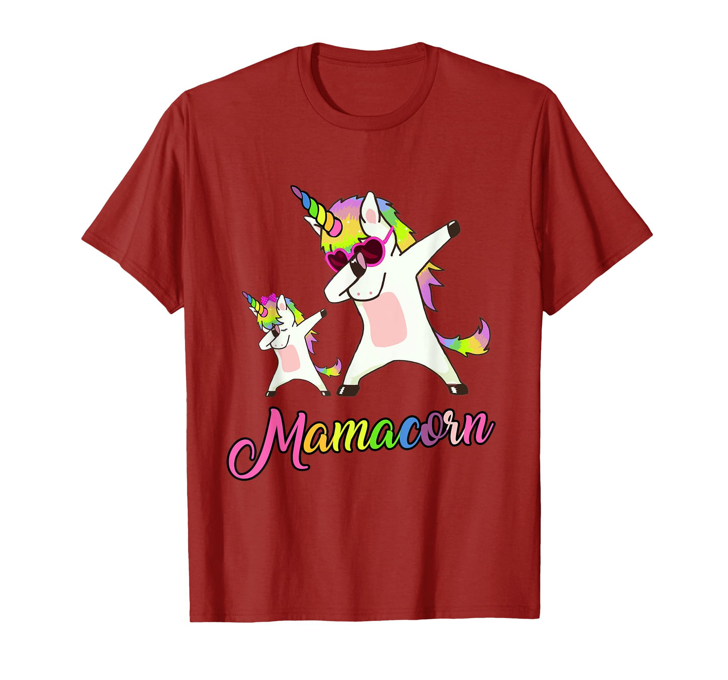 Mamacorn Funny Unicorn Mommy Unicorn Girl and Mother T-Shirt