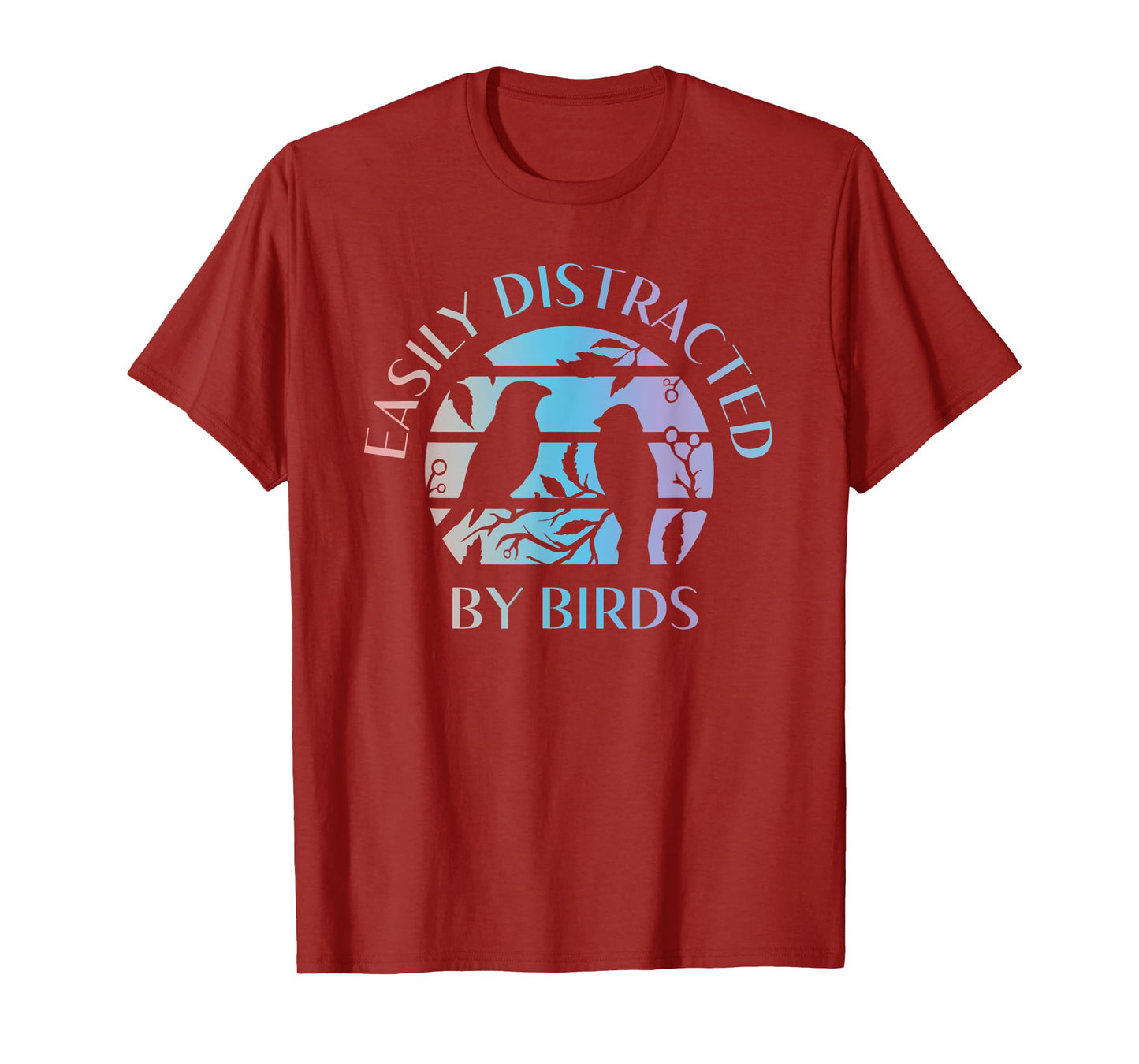 Easily Distracted By Birds - Bird Lover Quote Watching Watch T-Shirt