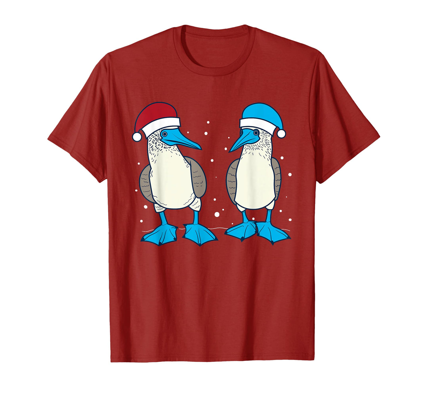 Seabirds Blue Footed Booby Bird Galapagos Islands Christmas T-Shirt