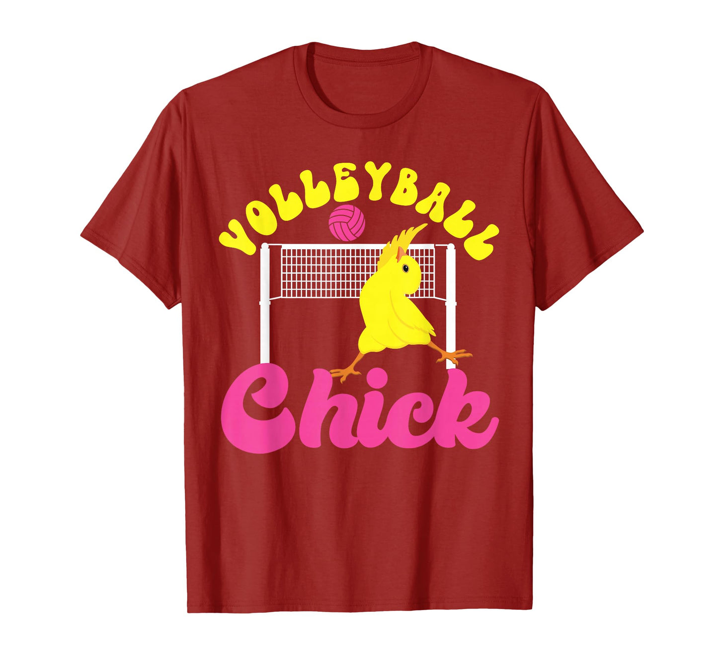 Volleyball Player Team Chicken Volleyball Chick T-Shirt